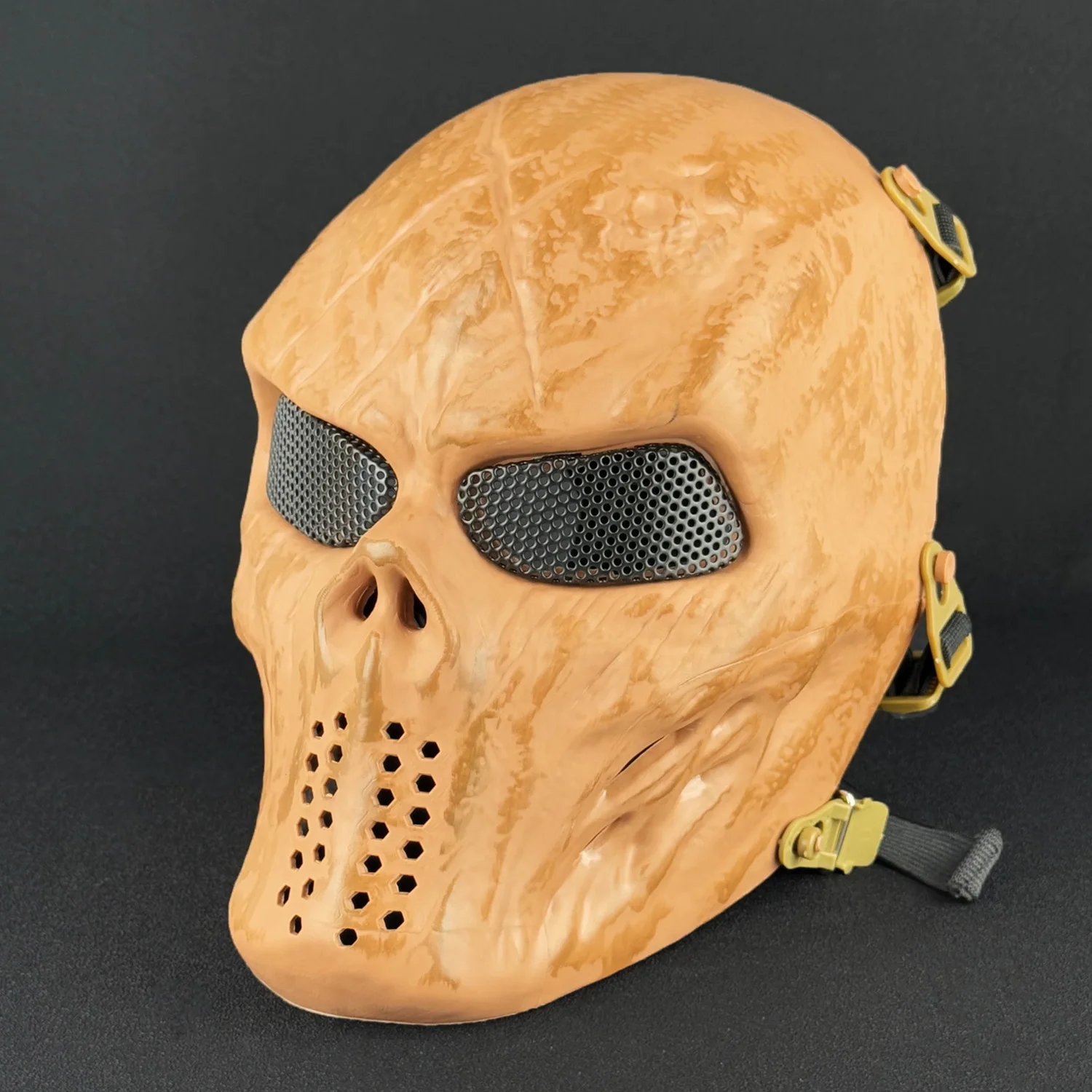 Taktische Skelettmaske Vollgesichtsschutz Airsoft Cosplay Halloween - Bild 14 von 14
