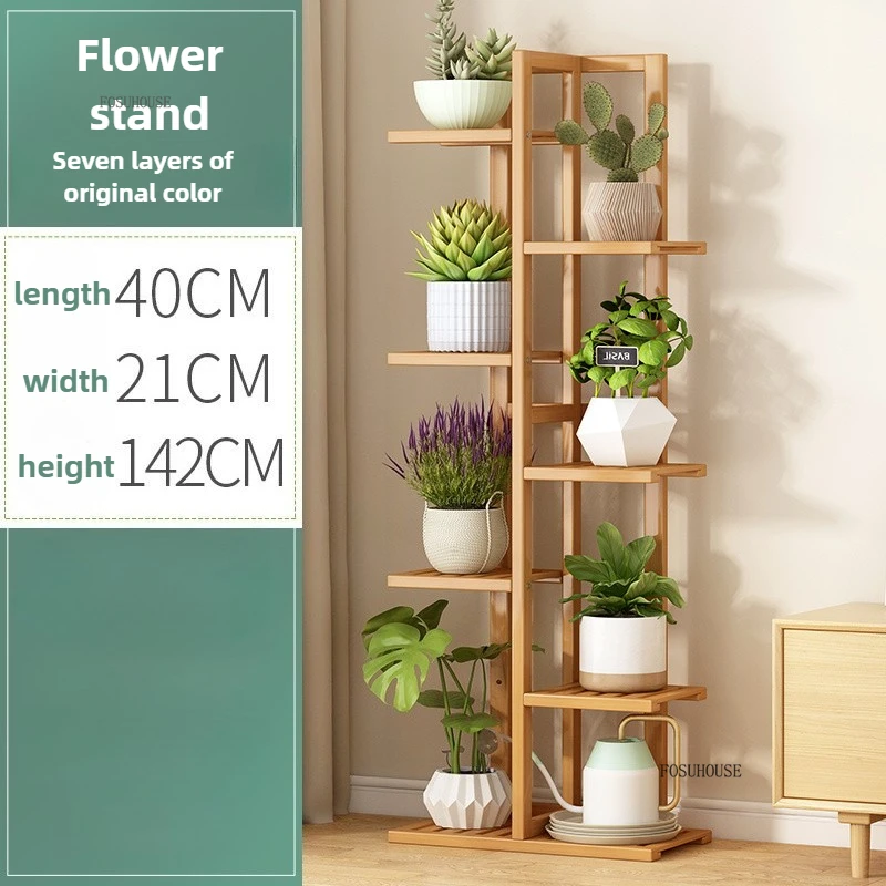 Massiver Blumenständer Pflanzenregal Indoor Balkon Bodenpflanzenständer - Bild 8 von 15