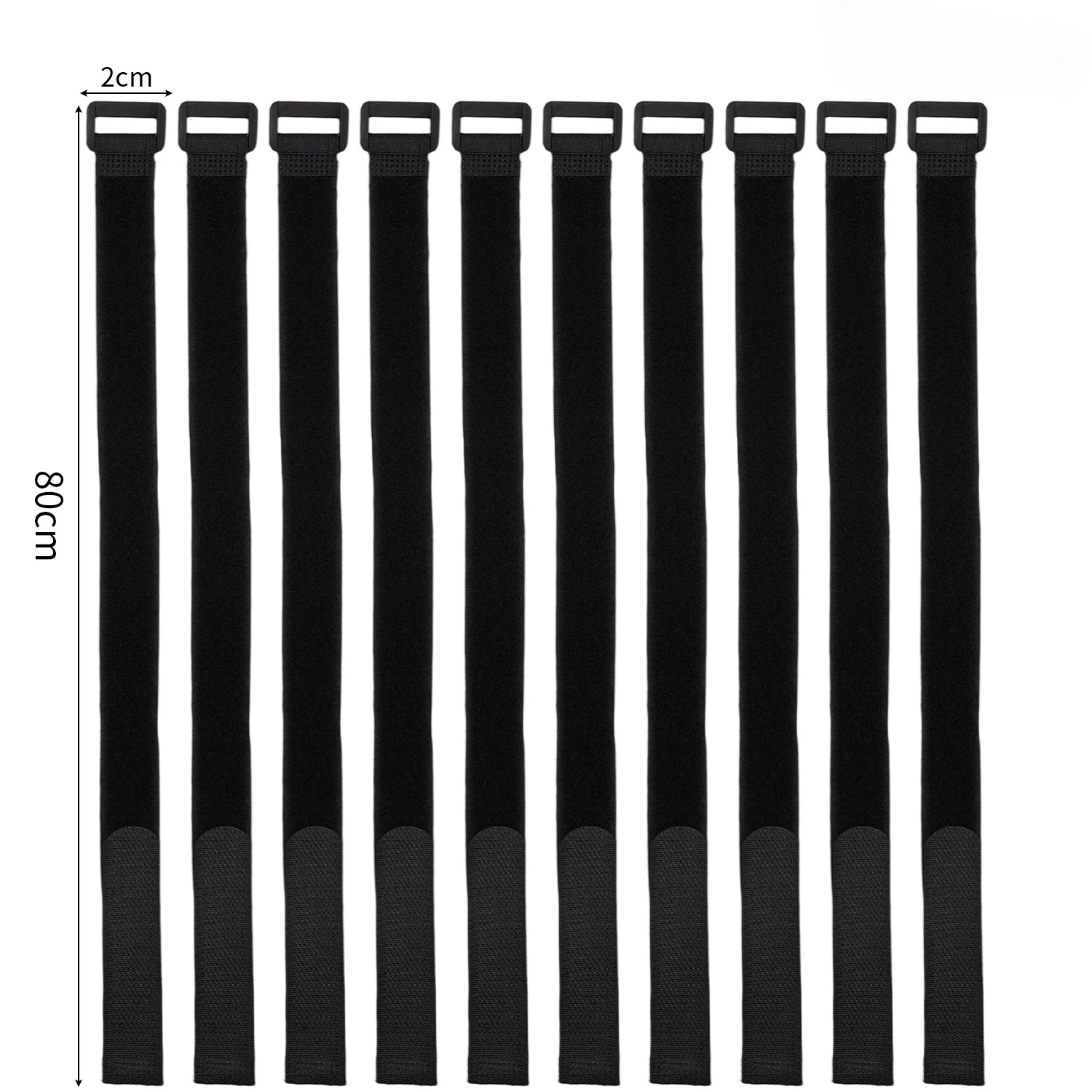 Wiederverwendbare Kabelbinder Klettverschluss, verstellbar, Kabelmanagement - Bild 9 von 15