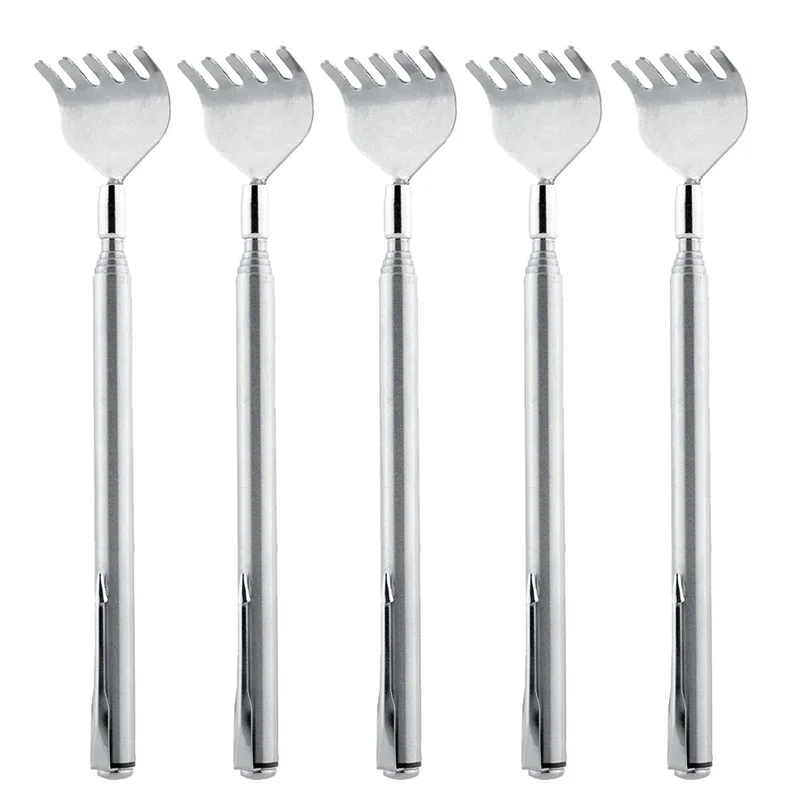 Teleskop Rückenkratzer Massagegerät Edelstahl vielseitig kompakt - Bild 7 von 9