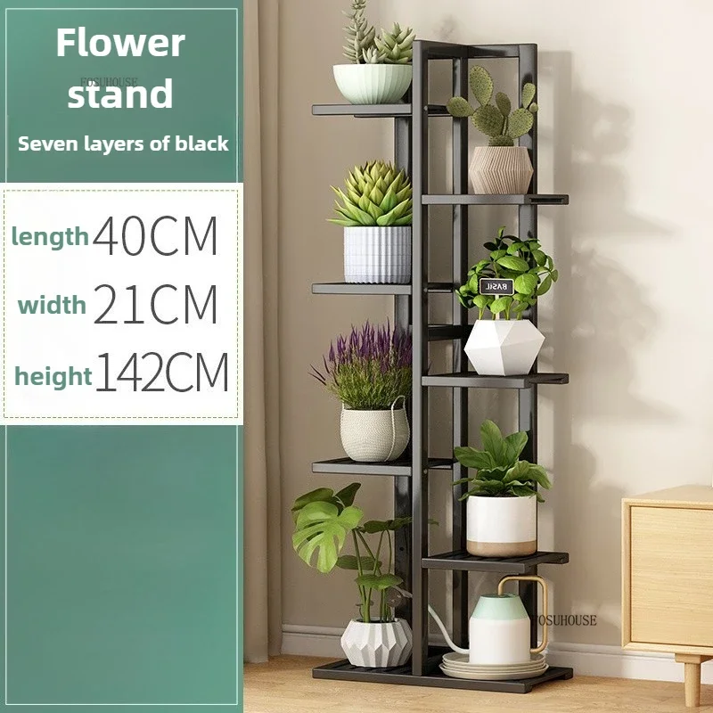 Massiver Blumenständer Pflanzenregal Indoor Balkon Bodenpflanzenständer - Bild 13 von 15
