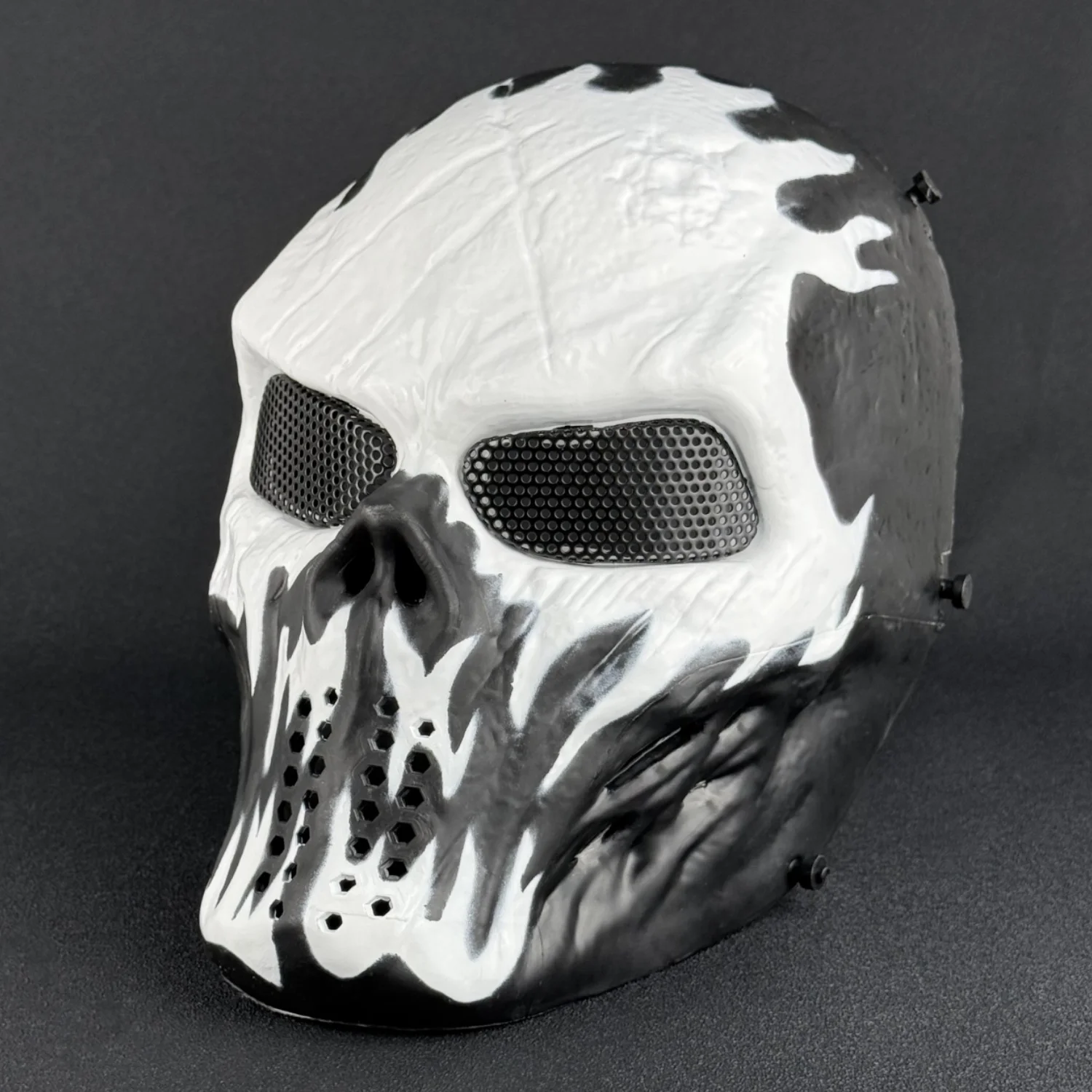 Taktische Skelettmaske Vollgesichtsschutz Airsoft Cosplay Halloween - Bild 11 von 14