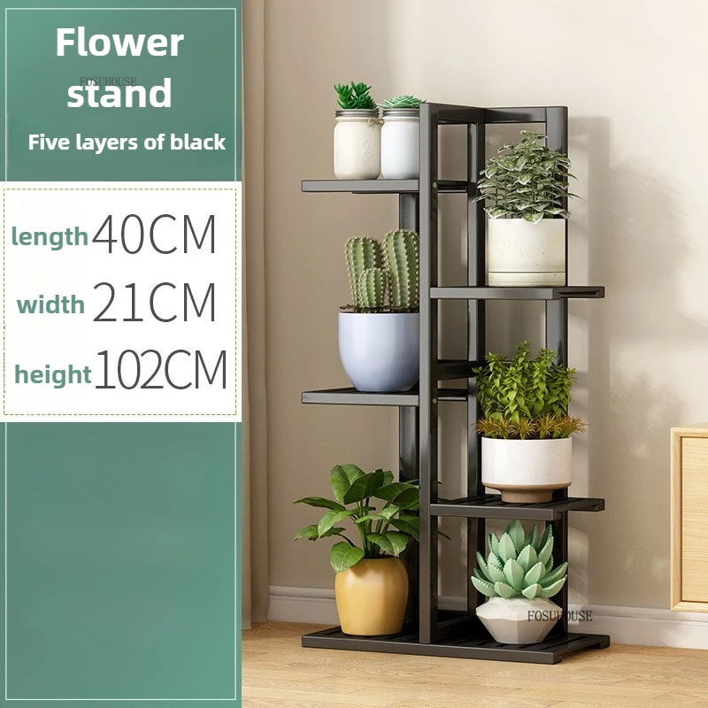 Massiver Blumenständer Pflanzenregal Indoor Balkon Bodenpflanzenständer - Bild 15 von 15