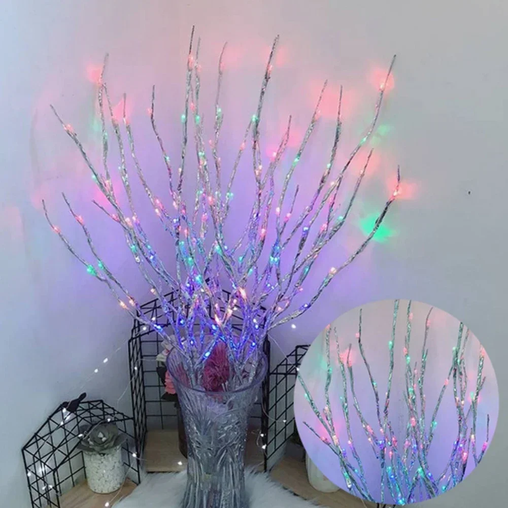LED Baum Zweig Lichter Biegsam Multi-Farbe Dekoration Nacht Licht - Bild 13 von 18