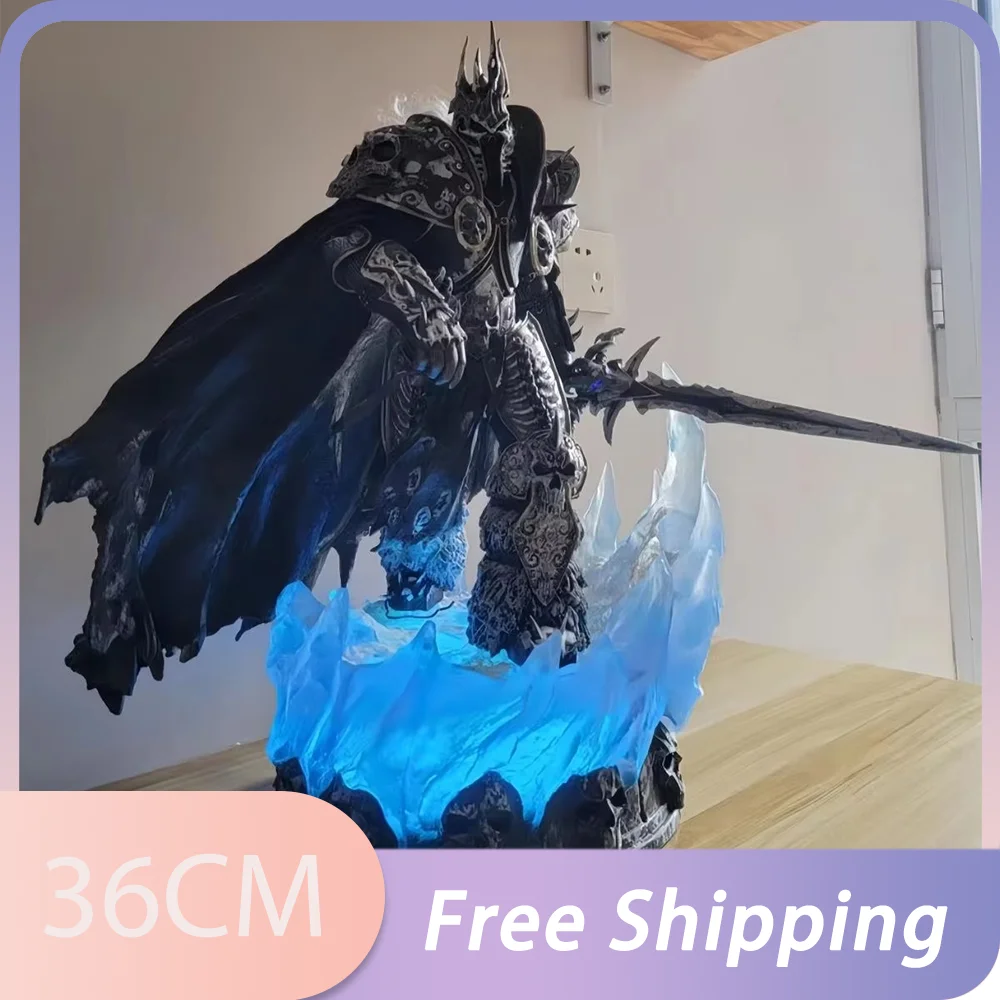 Fantasy Figuren Lich King Arthas PVC Statue Modell Sammlungsdekoration Spielzeug - Bild 7 von 8