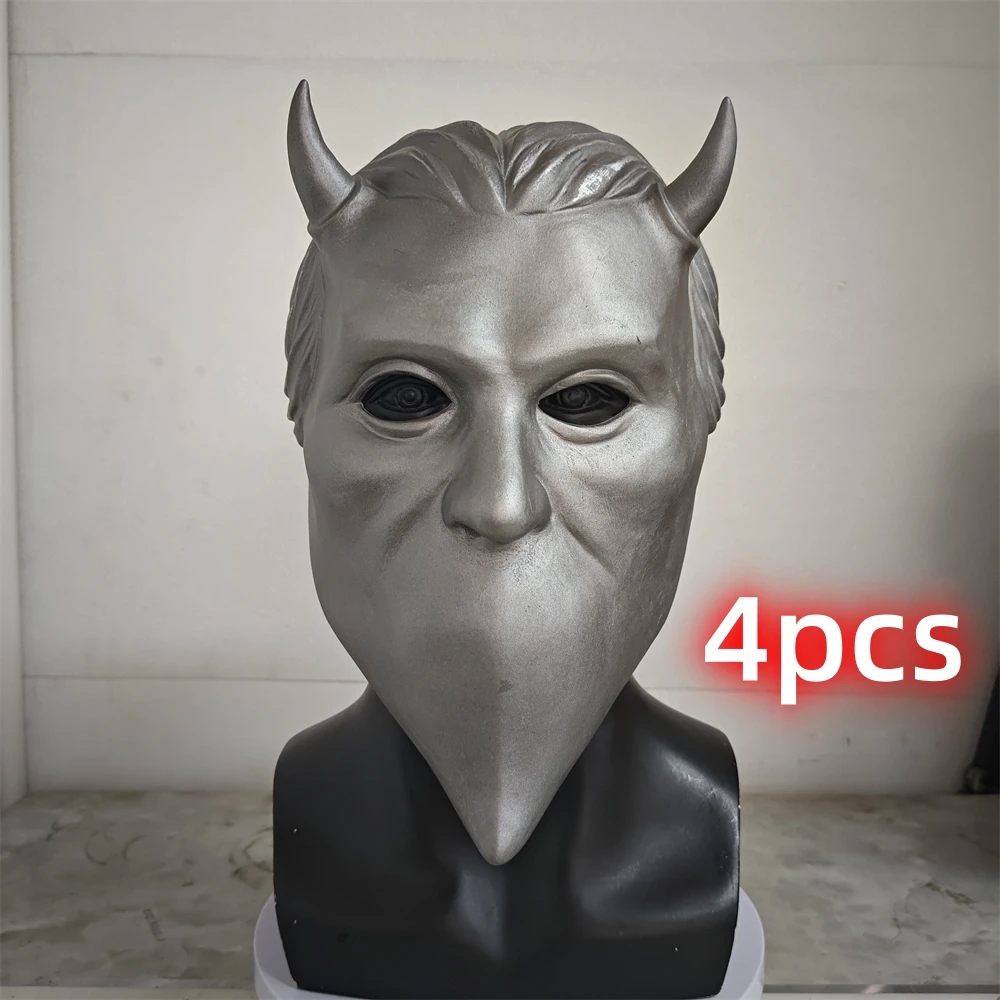 Ghost Maske Nameless Ghouls Latex Helm Halloween Cosplay Horror - Bild 8 von 11