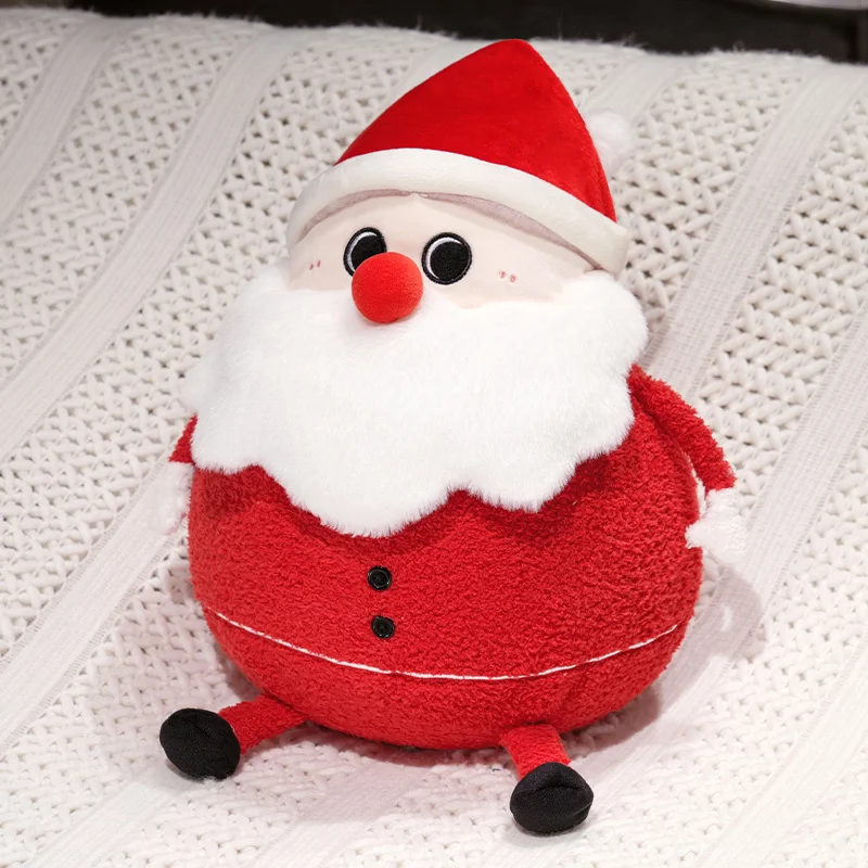 Weihnachtsdeko Plüsch Figuren Santa Elch Schneemann Hirsch Lebkuchen - Bild 10 von 11