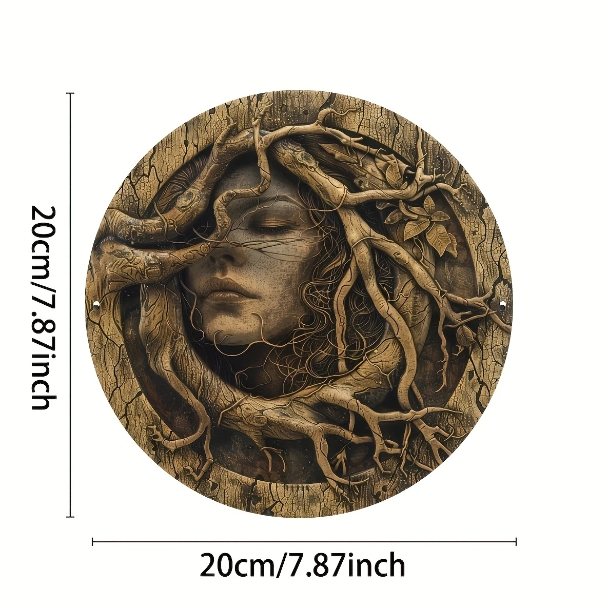 Holzschild Wald Elf Baum Geist Wanddekoration 8 Zoll Außen Innen Raum - Bild 9 von 10