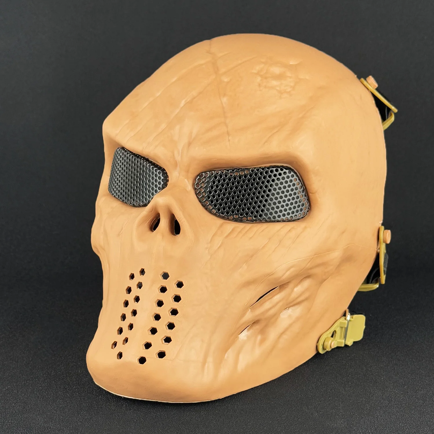 Taktische Skelettmaske Vollgesichtsschutz Airsoft Cosplay Halloween - Bild 8 von 14