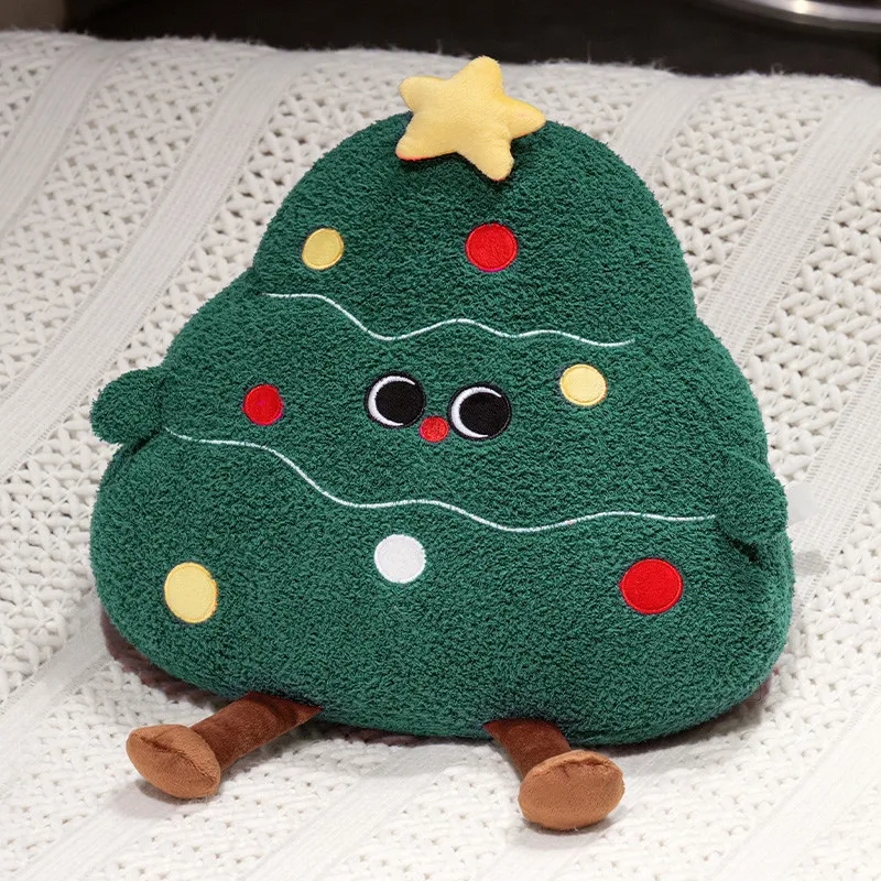Weihnachtsdeko Plüsch Figuren Santa Elch Schneemann Hirsch Lebkuchen - Bild 11 von 11