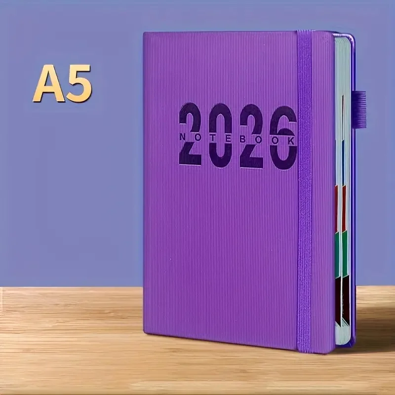 A5 Notizblock Planer Tagebuch Schreibblock Büro 2026 365 Tage - Bild 11 von 12