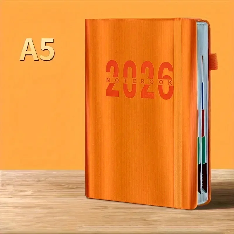A5 Notizblock Planer Tagebuch Schreibblock Büro 2026 365 Tage - Bild 12 von 12