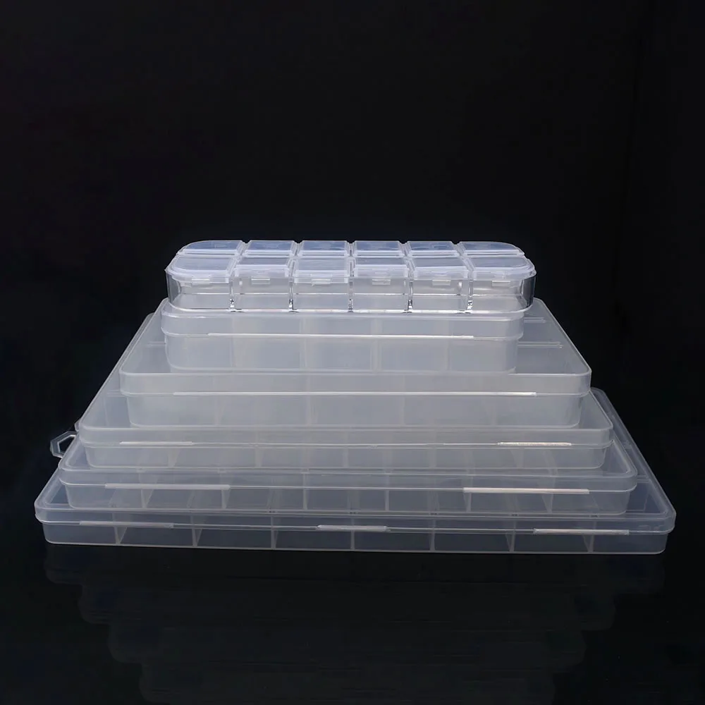 Aufbewahrungsbox Kunststoff 6-32 Fächer Organizer Schmuck Zubehör Ordnung - Bild 6 von 16
