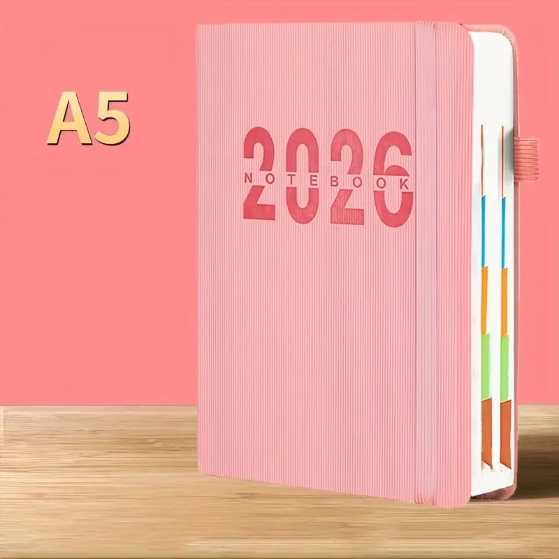 A5 Notizblock Planer Tagebuch Schreibblock Büro 2026 365 Tage - Bild 8 von 12