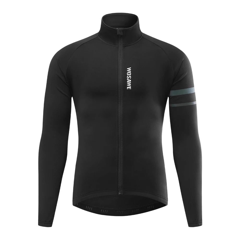 Thermo-Fahrradjacke Herren Winddicht Fleece Lauf Reiten Outdoor