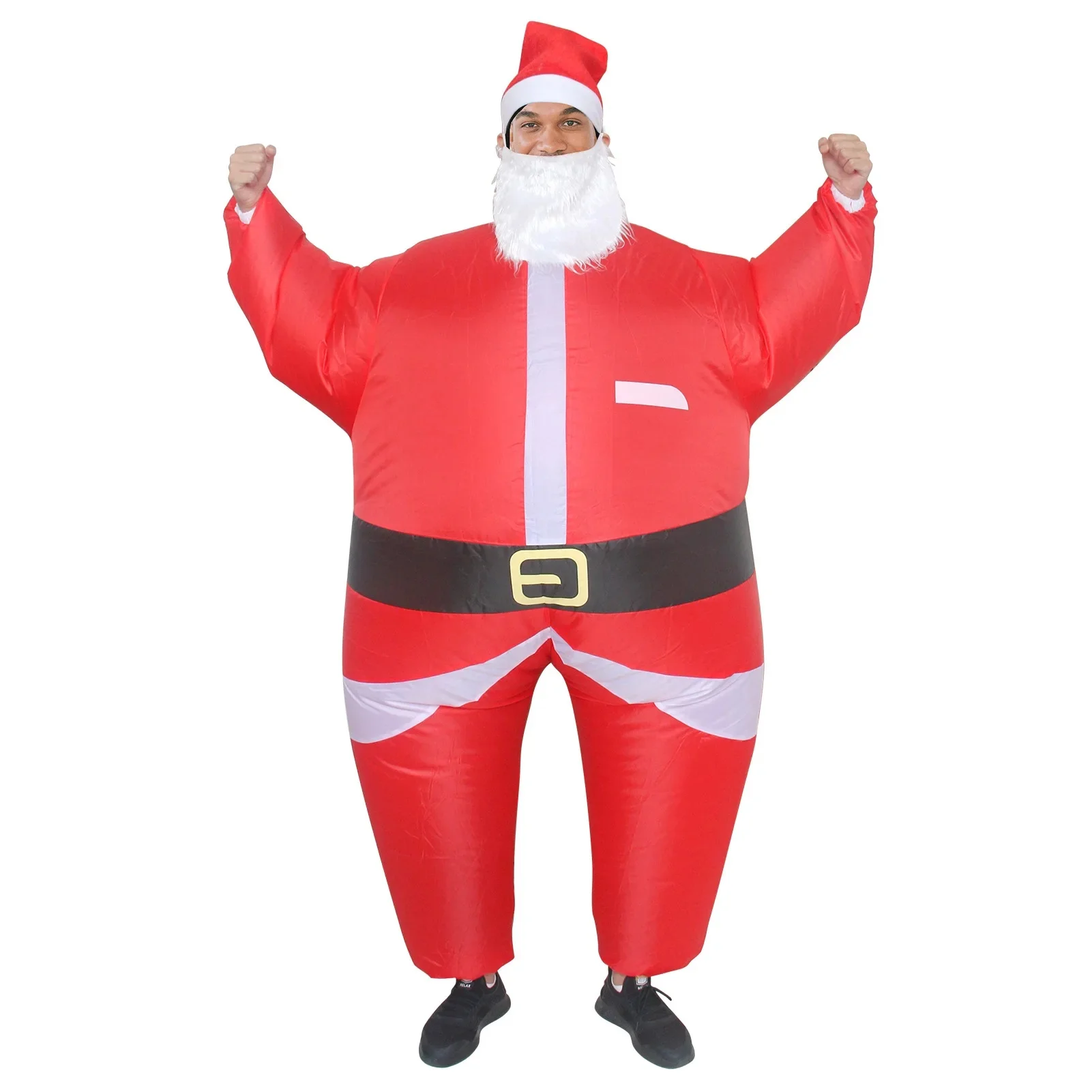 Aufblasbares Weihnachtsmann Kostüm Festlich Feierlich Mehrzweck - Produktbild 1