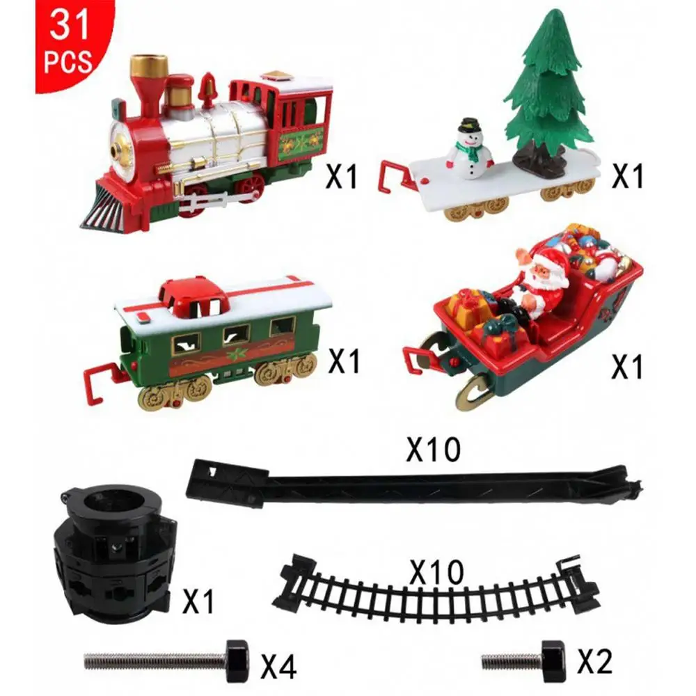 Elektrischer Weihnachtszug Set Dekoration Kinderparty Geschenk festliche - Produktbild 1