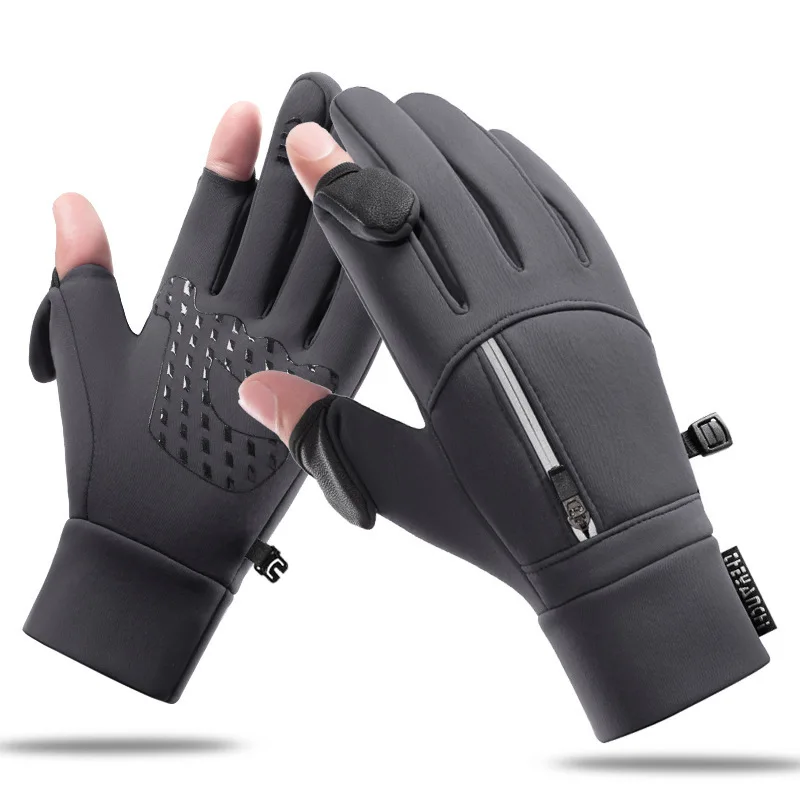 Wintersport Handschuhe Zwei-Finger Wasserdicht Winddicht Für Männer Damen - Produktbild 2