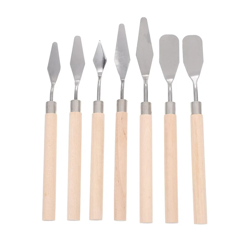 Kuchen-Markierungsmesser Set Kunststoff Holz 7 Stück Backen Dekoration