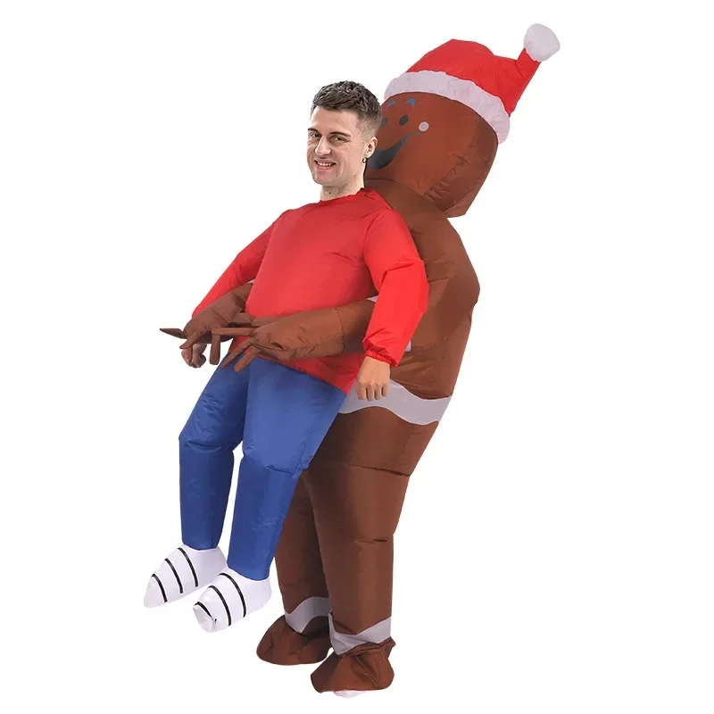 Aufblasbares Weihnachtsmann Kostüm Festlich Feierlich Mehrzweck