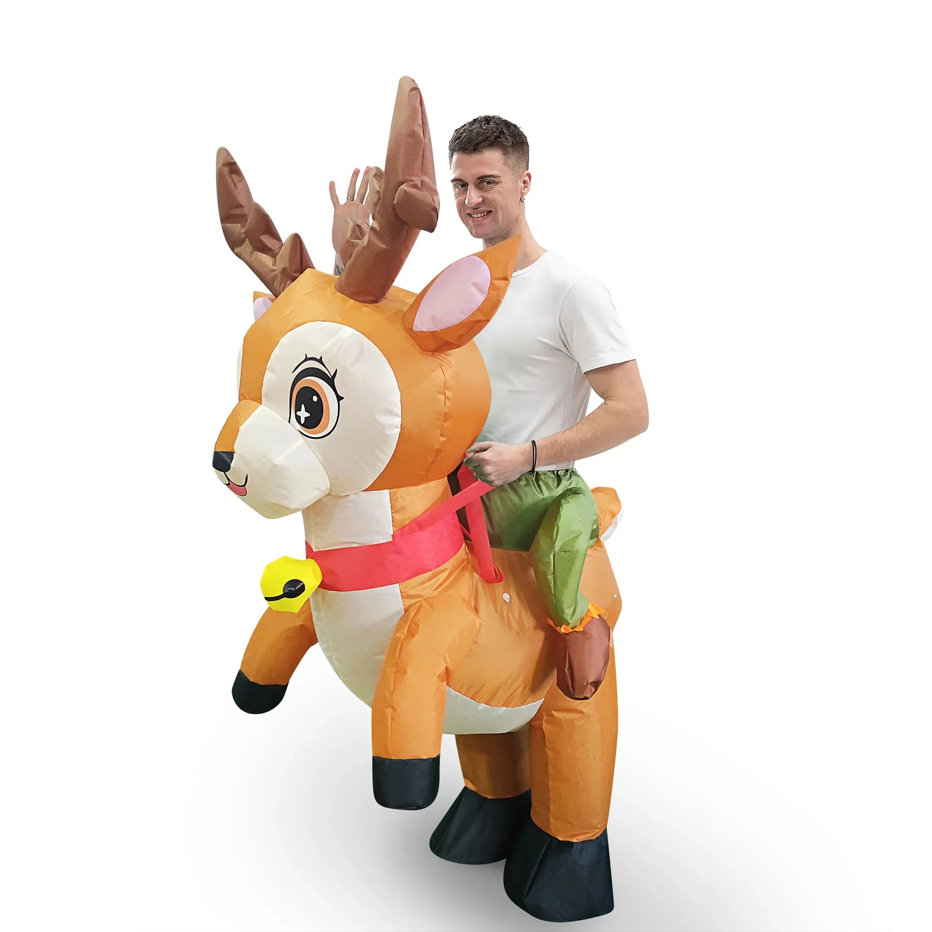 Aufblasbares Weihnachtsmann Kostüm Festlich Feierlich Mehrzweck - Produktbild 8
