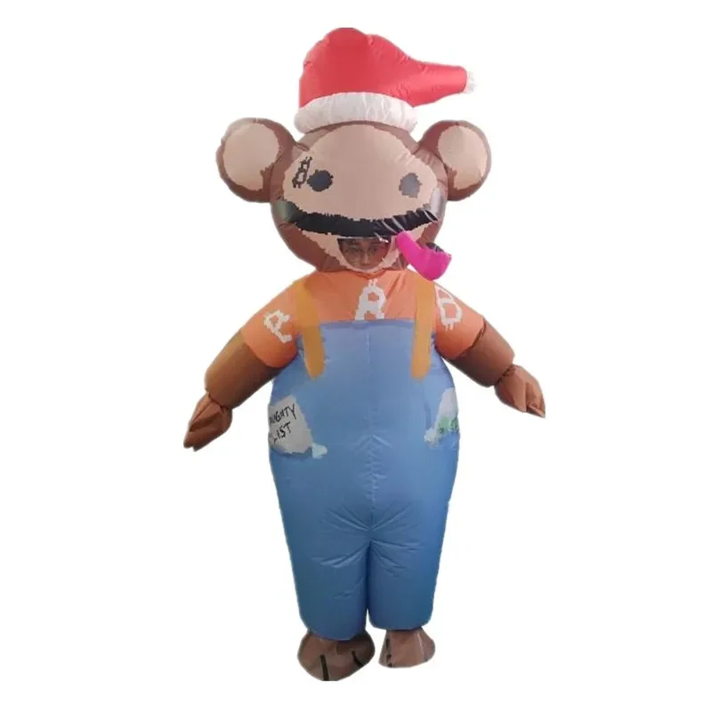 Aufblasbares Weihnachtsmann Kostüm Festlich Feierlich Mehrzweck - Produktbild 3