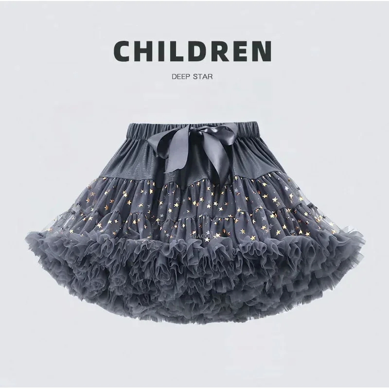 Baby Mädchen Tüll Rock Ballett Tanz Pettiskirt Fluffig Verstellbar