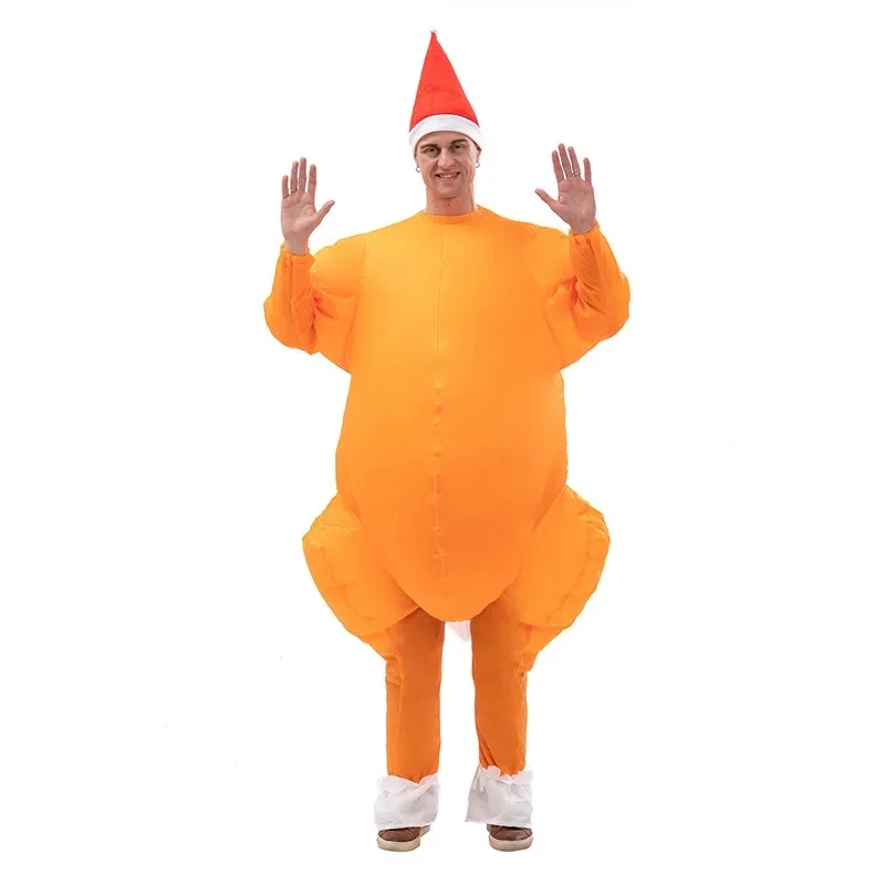 Aufblasbares Weihnachtsmann Kostüm Festlich Feierlich Mehrzweck - Produktbild 7
