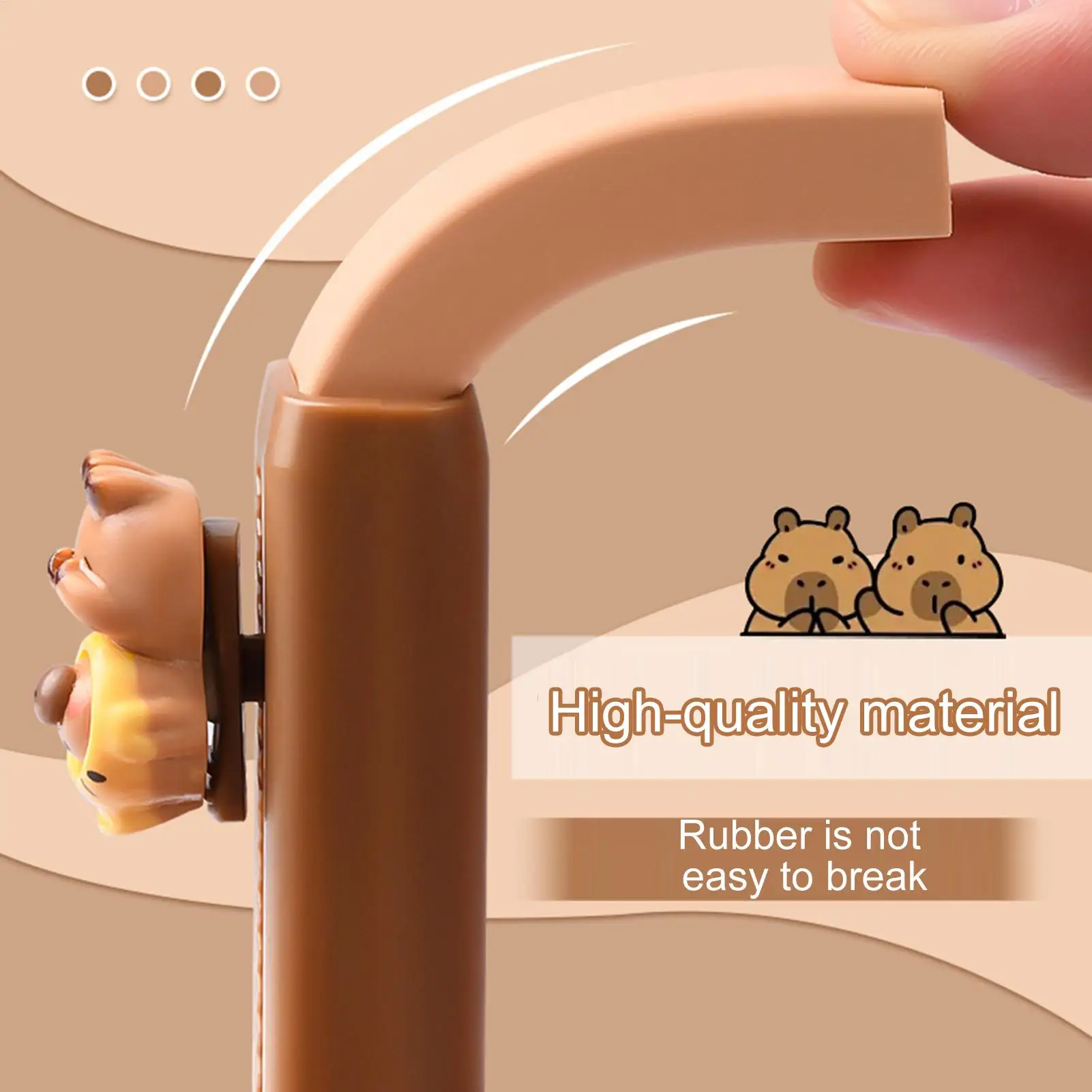 Einziehbarer Capybara Radiergummi Cartoon Niedlich Kinder Jungen Mädchen