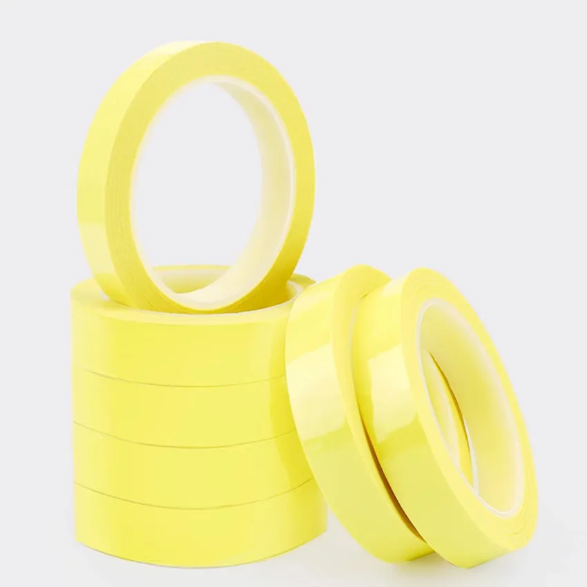 Mylar Klebeband Wickelband Flammhemmend 3mm 20mm 66Meter Gelb