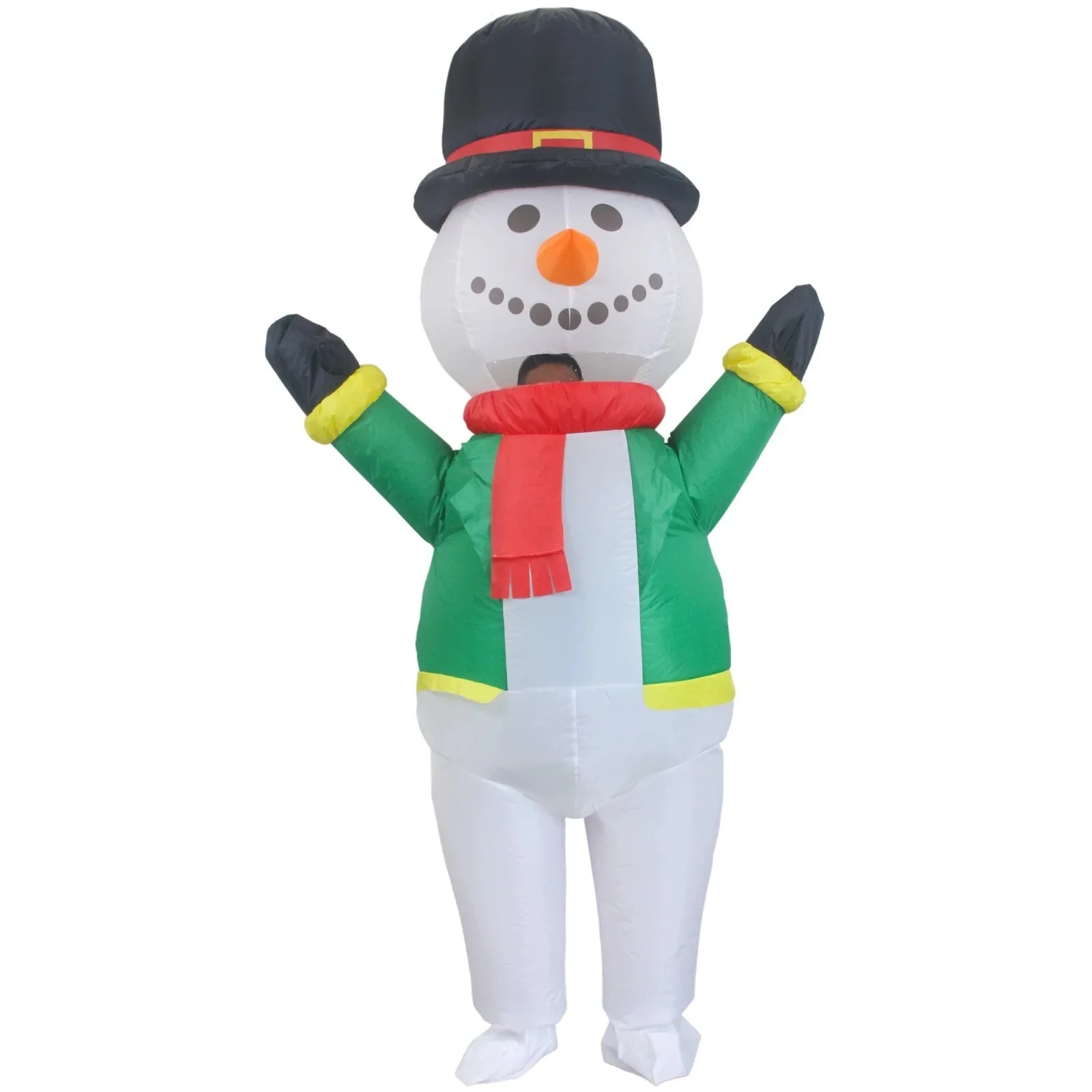 Aufblasbares Weihnachtsmann Kostüm Festlich Feierlich Mehrzweck - Produktbild 5