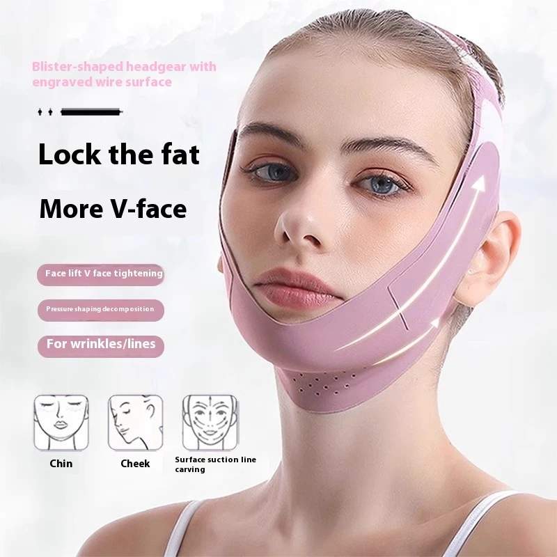 Schlaf-Anti-Schnarch-Gerät Gurt Gesichtsverband V-Maske Doppelkinn Elastisch